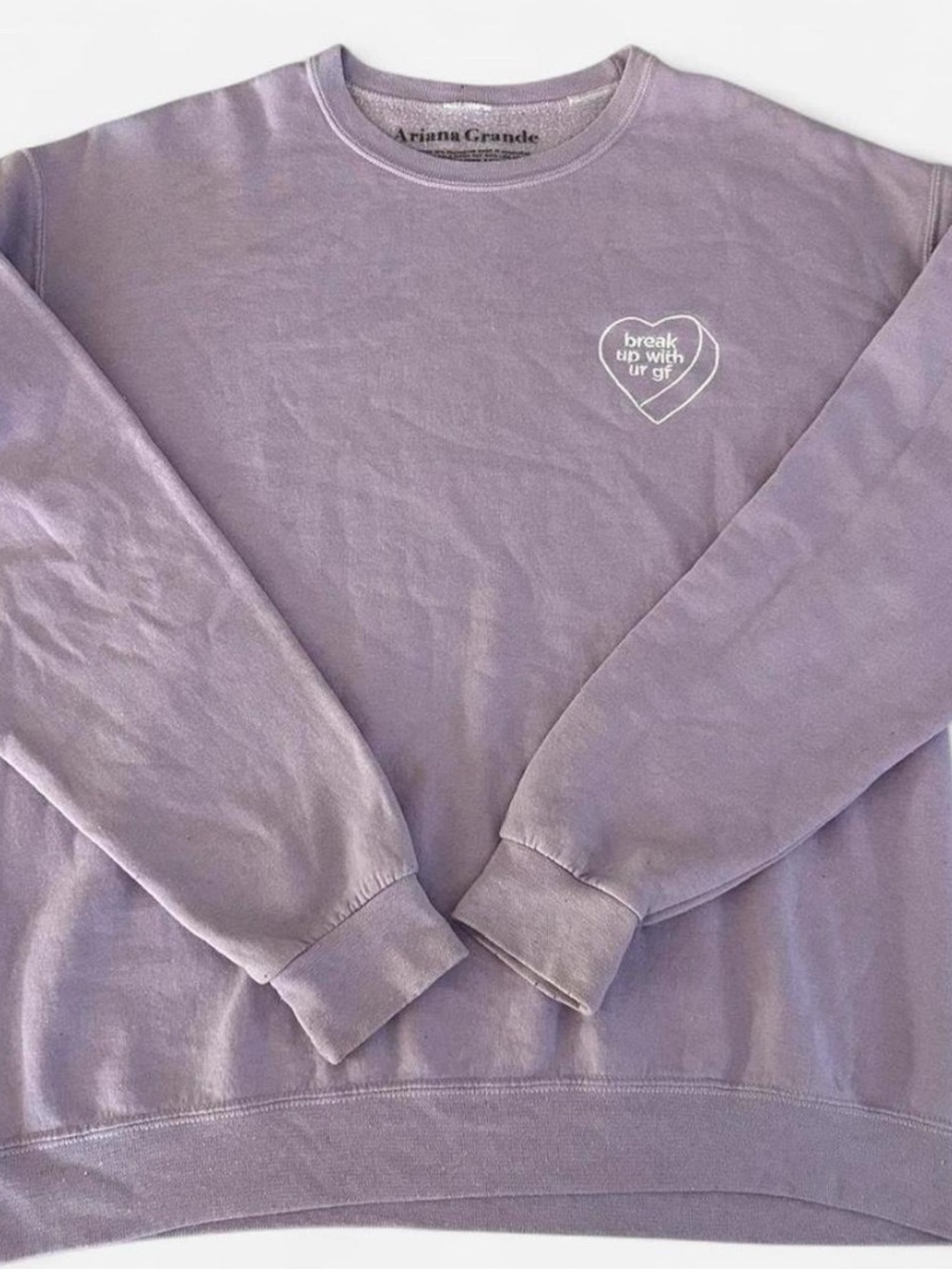 Ariana Grande “break up with ur gf” Crewneck